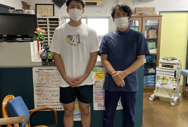 長崎ヴェルカの近藤選手と榎田選手がボディバランスチェックに来てくれました。のイメージ画像