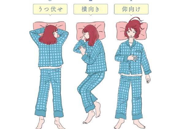 寝る時の姿勢は？のイメージ画像