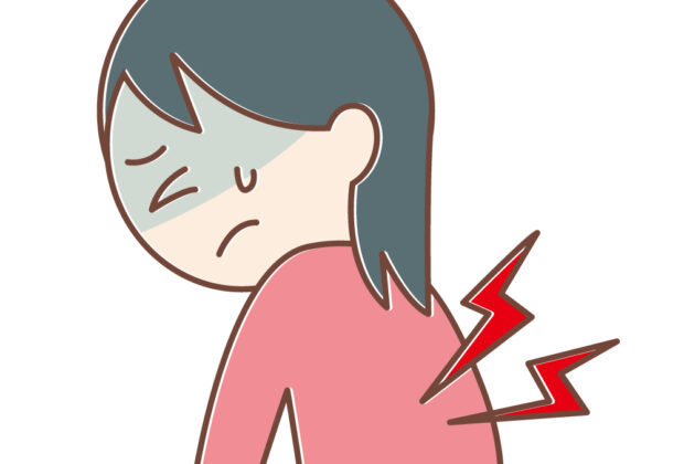 左背中の痛み。のイメージ画像
