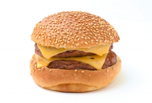 ダブルチーズバーガーが食べれない！（口が大きく開かない！）のイメージ画像