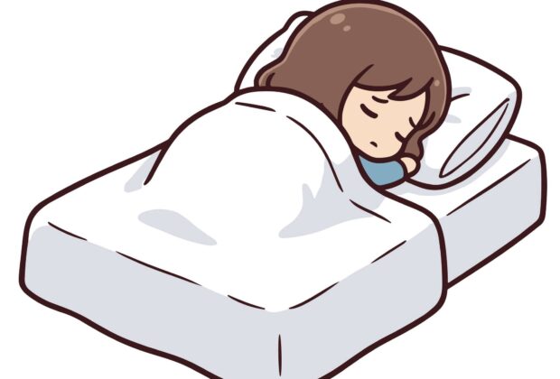 就寝時、横向きでしか寝付けない方のイメージ画像